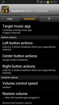 Headset Button Controller Trial android App screenshot 0