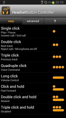 Headset Button Controller Trial android App screenshot 5